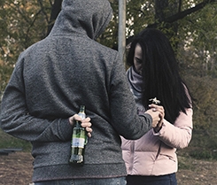 addicts arguing over drugs